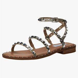 Steve Madden Travel Sandal in Snake - Size 6